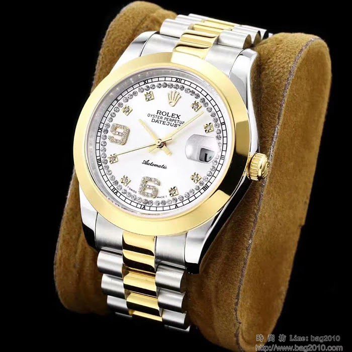 ROLEX勞力士 最新日誌款 複刻正品 鑽石刻度錶盤 高端系列 男士腕表 超強防水  wssb5049